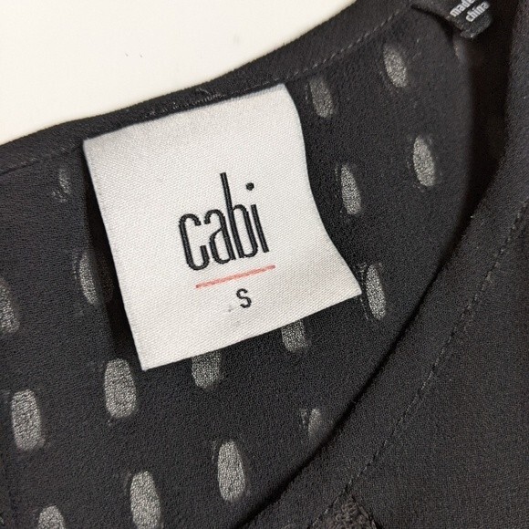 Cabi Top Women Small Sleeveless Laser Cut Neck Panel Zebra Print Blouse S - Picture 6 of 7